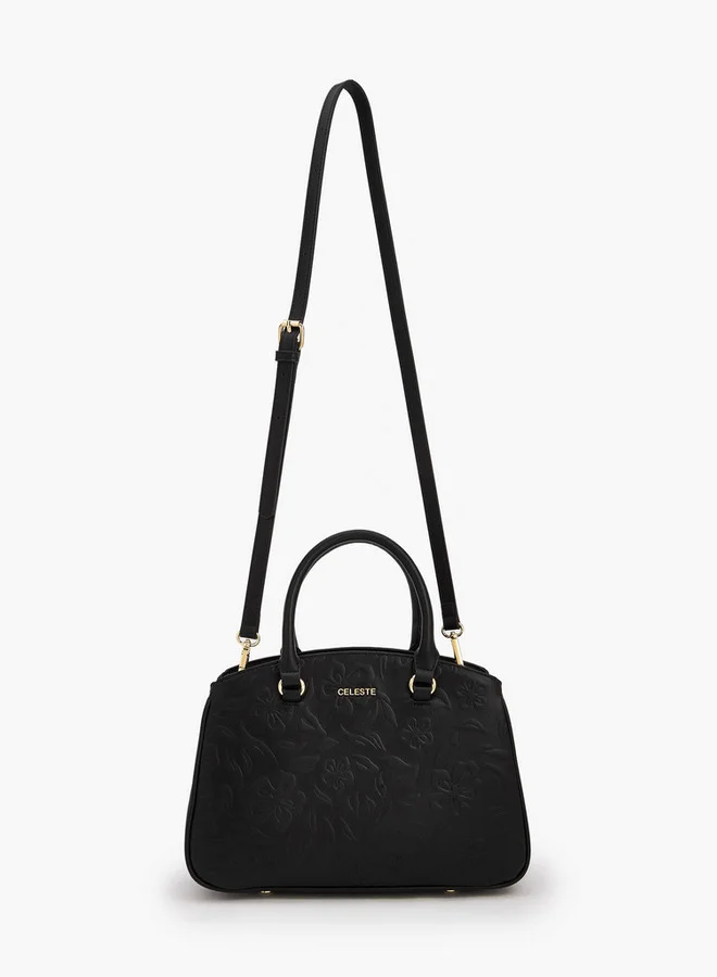 سيليست Embossed Tote Bag With Detachable Strap